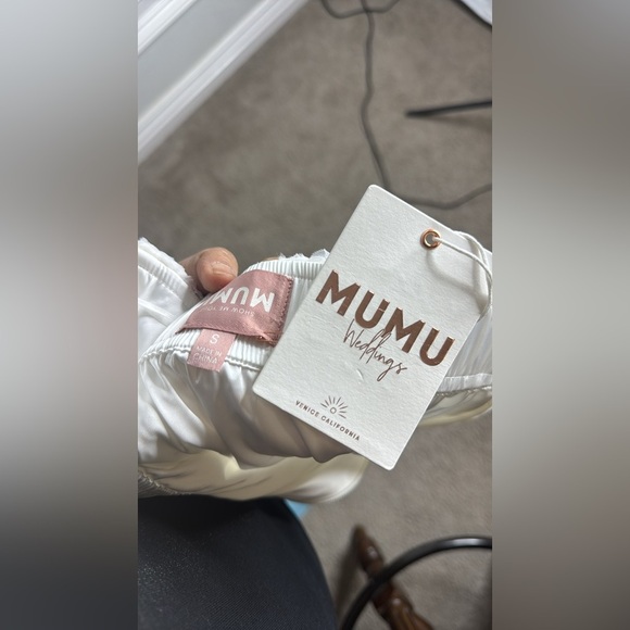 Show Me Your MuMu Weddings Elegant White Sequin Skirt - Picture 11 of 12